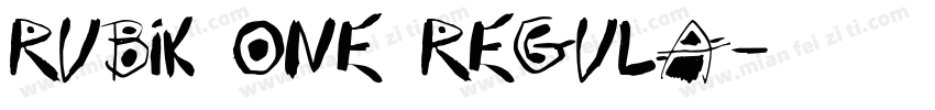 Rubik One Regula字体转换